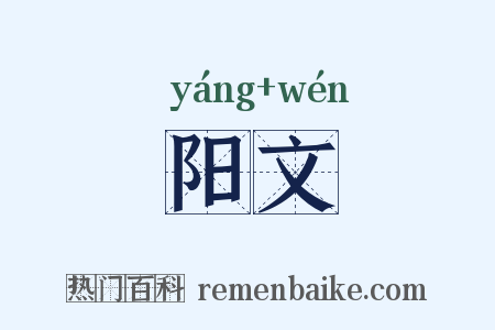 阳文是什么意思的图片